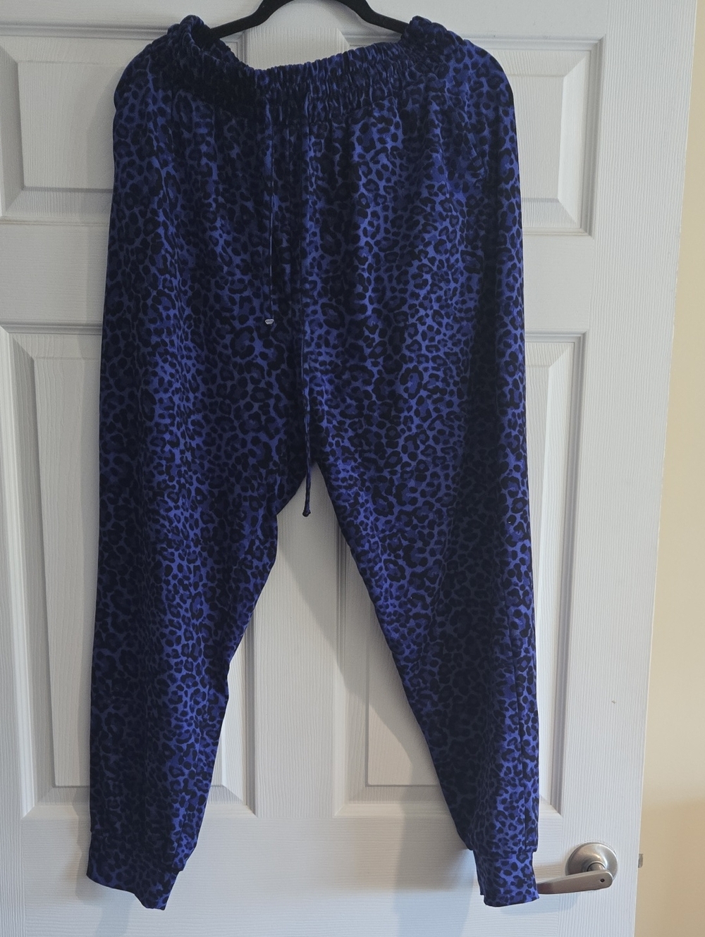 Zenana Outfitters Royal Blue Leopard Print Joggers